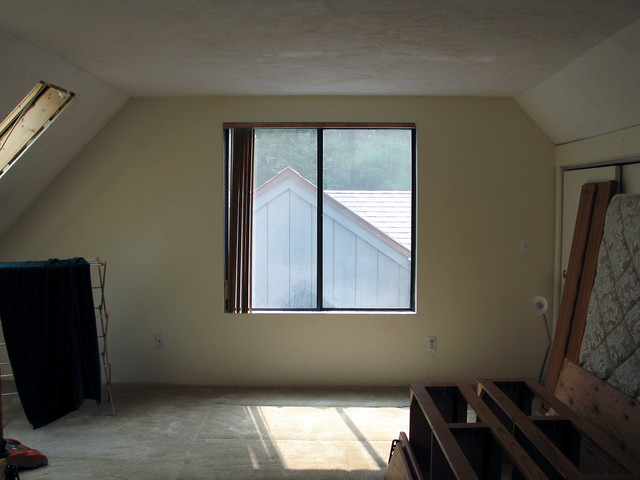 former view in master bedroom