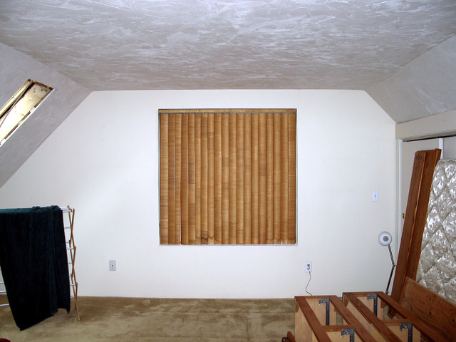 former window in master bedroom