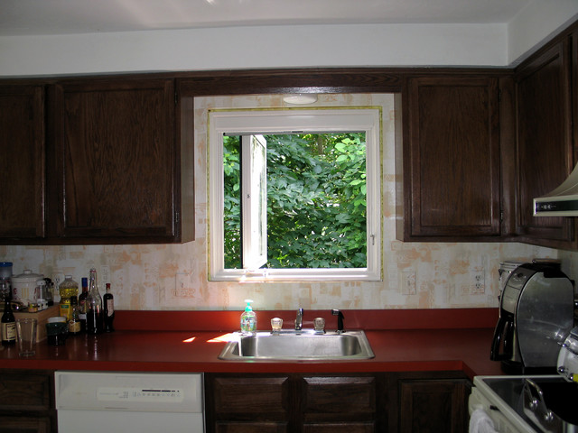 kitchen - window fully extended