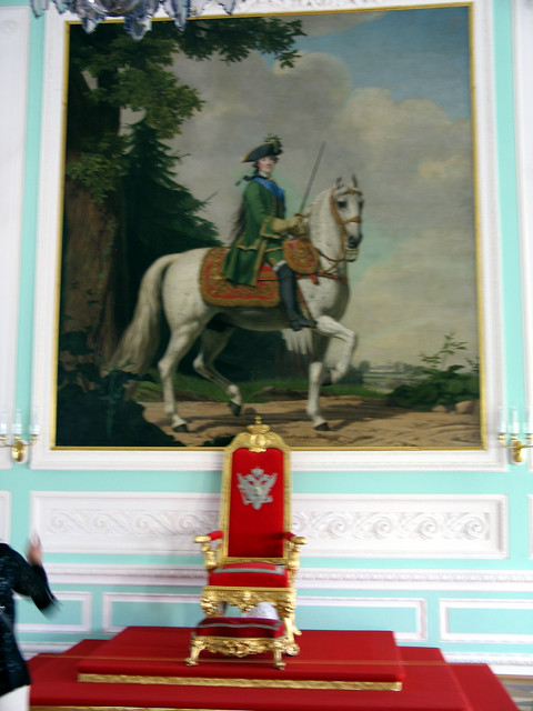Catherine in Ride of 1762 above throne