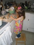 Ella makes biscuits