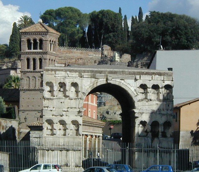 1810 Arch of Janus in front of S. Giorgio in Velabro