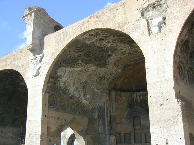 Basilica of Constantine - under arch