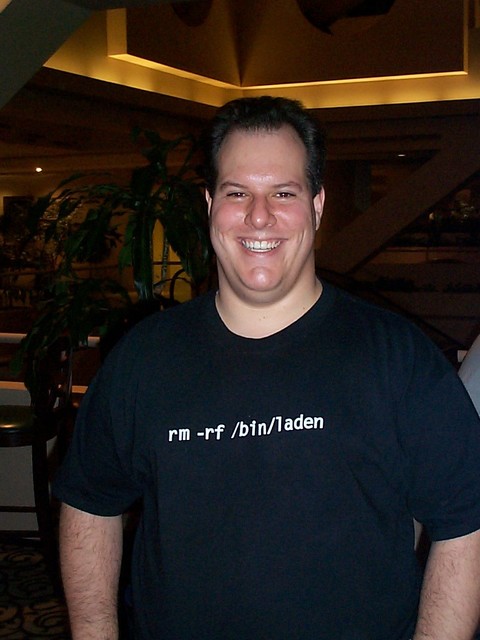 Greg Harp in bin laden shirt