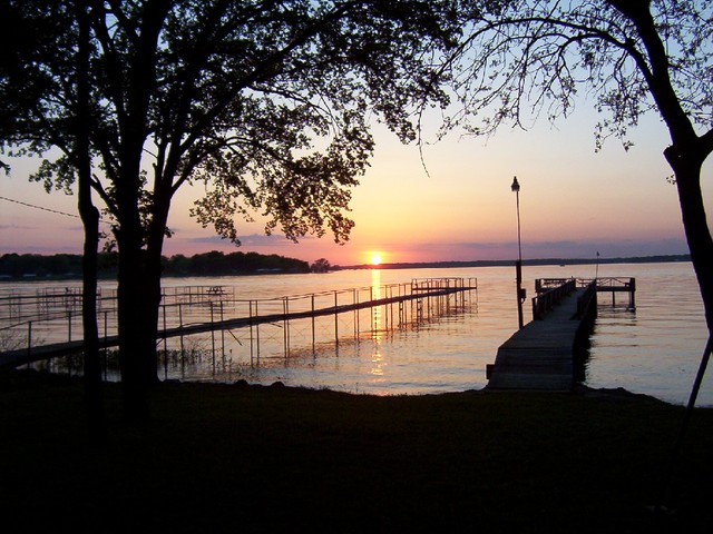 dwesters pier at sunset