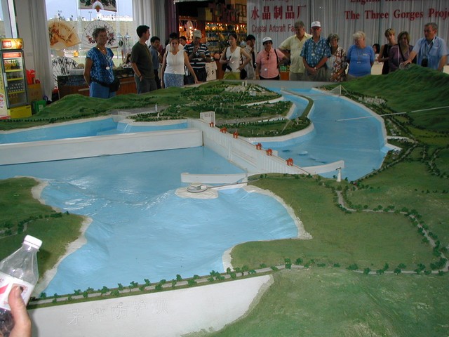 Great Dam Project model at the tourist info site