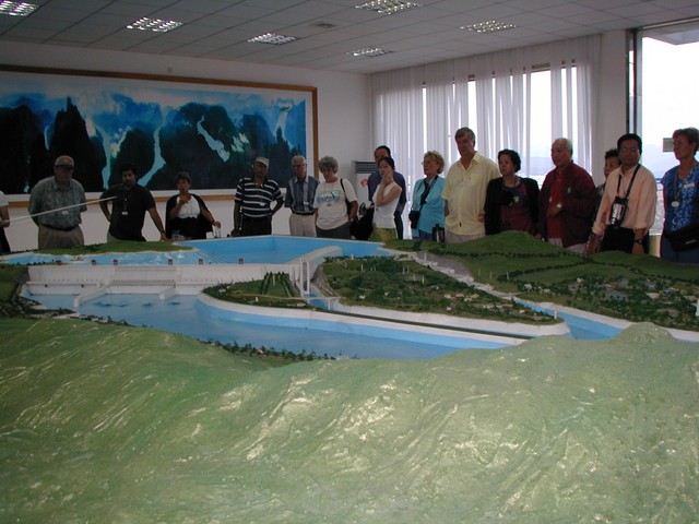 Another view of the Great Dam Project model at the tourist info site