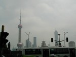 Gazing at Pudong from Shanghai