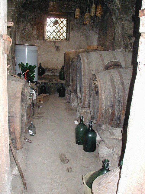 barrels at the farm