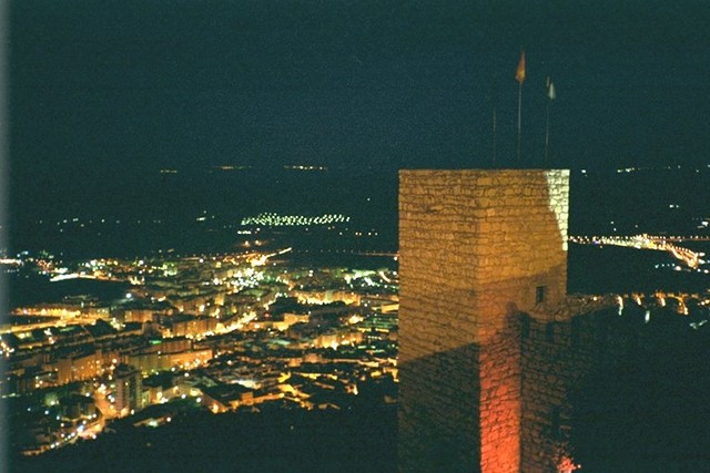 night lights at the castillo