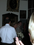 Sue and Brian enter the reception