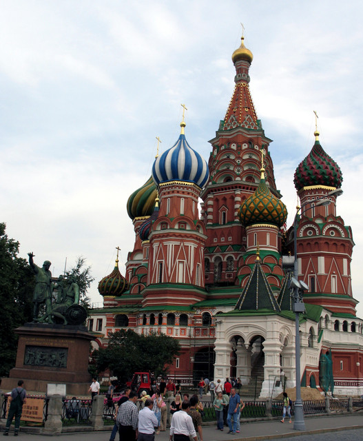 St Basil domes from Red Square