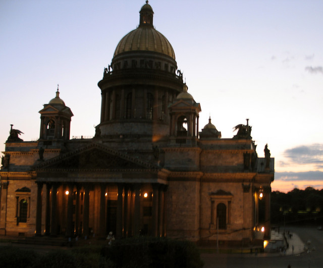 St Isaacs viewed from our room at the Astoria