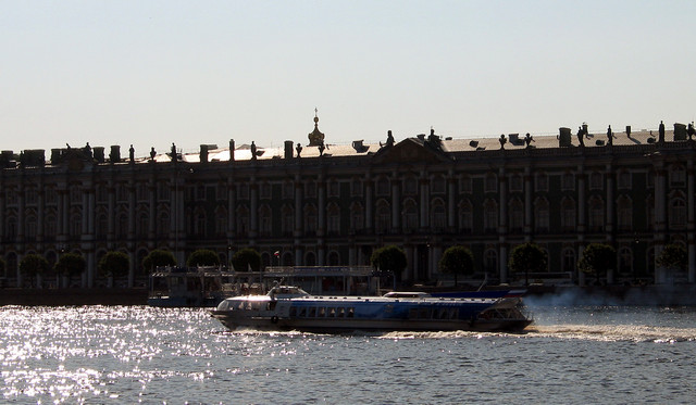 hydrofoil in front of Hermitage