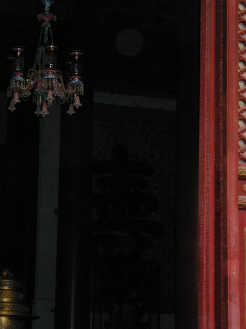 Ornate lamp off the throne room