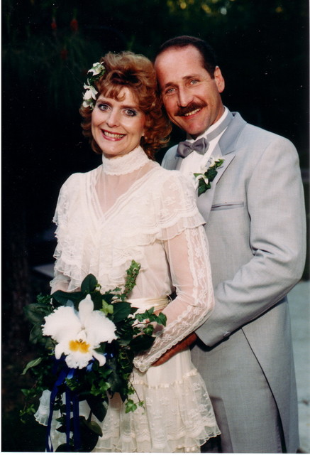 Nancy and Tom Brehm on their wedding day