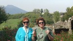 postcard of Vesuvius with Susan and Ren