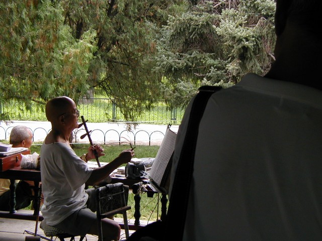 Musician outside the Temple of Heaven