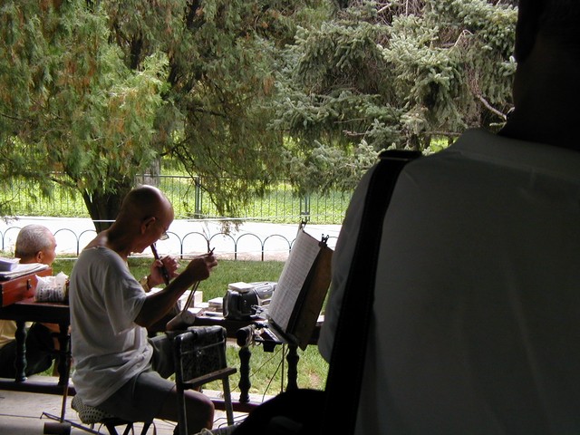 Musician just outside the Temple of Heaven