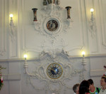 French clock in the wall