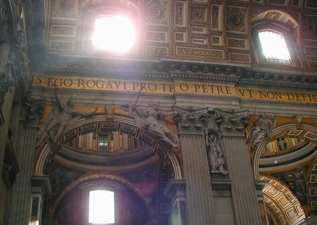 Basilica shifting lights on mosaics