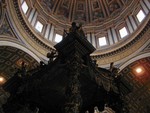 Bernini canopy detail over shrine of Saint Peter