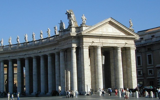 View of San Pietro from the Vatican Post