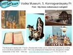 Vodka Museum in St Petersburg