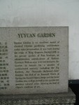 Yuyuan Garden detail marker