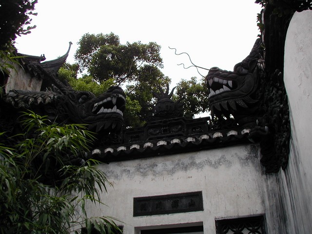 Dragons at the gate gazing at the ball