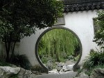 Inviting moon gate