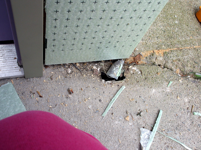 cracks near gutter at garage side door need help too