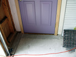 inside of side garage door