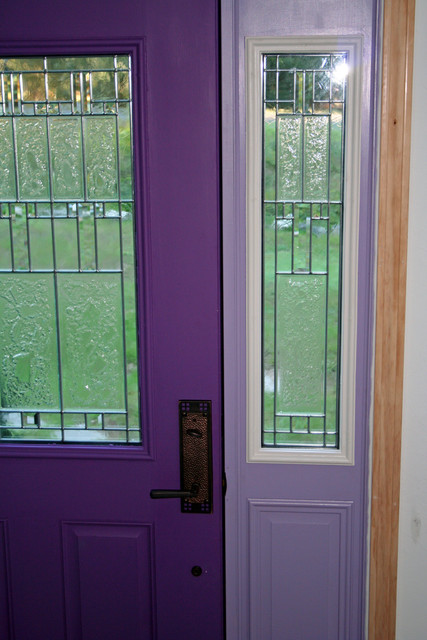 two-tone view from inside