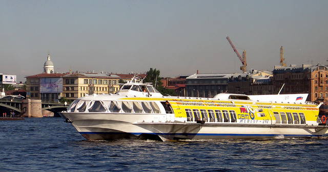 typical hydrofoil on the Baltic Sea