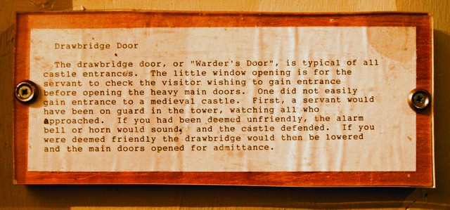 Warder's Door or drawbridge door details
