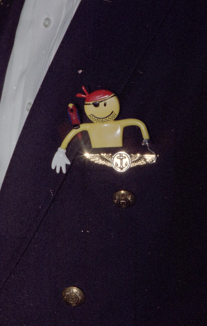 Pirate bendy in Captain Nowlins pocket