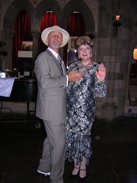 Uncle Tom and Aunt Nancy strike a pose in the Great Hall