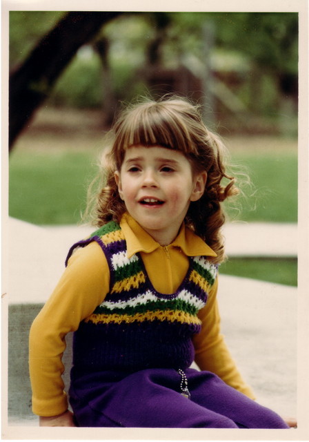 Ren at 4 in purple pants