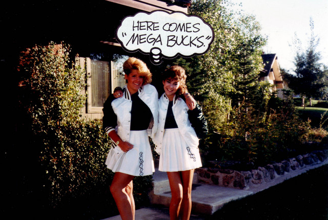 Lauren and Tamela in pom pon wear 1986