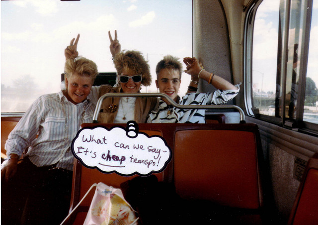 Terri - Ren - Dean on the bus in Westminster