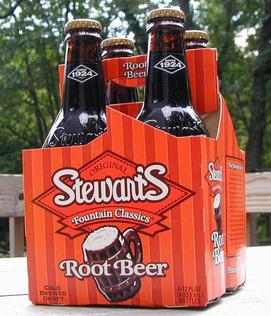 4-pack of Stewart's root beer