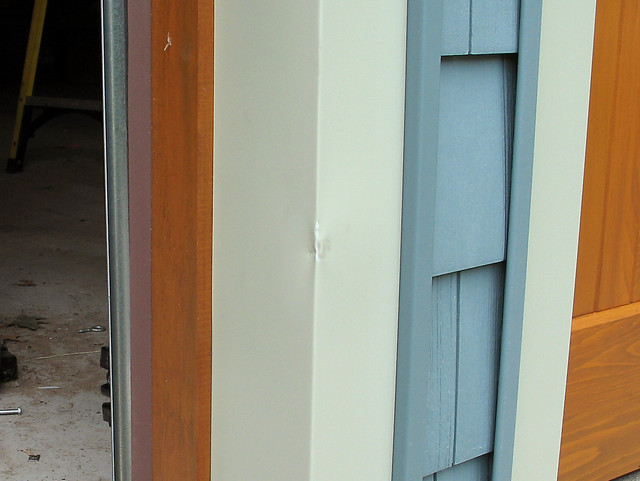 left door - mid dent