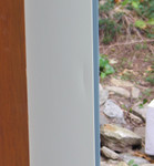 left door - right side long indent