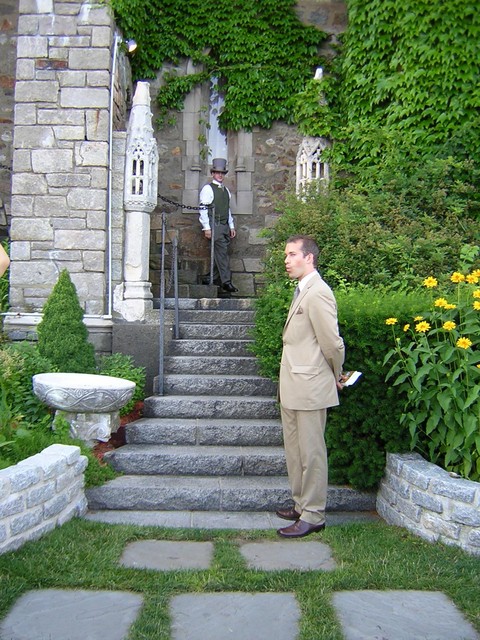 Joe rounds the corner for the ceremony