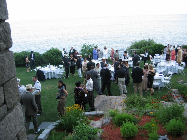 view from the stairs before the ceremony