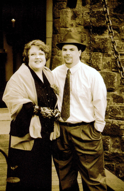 Sue and Jim Sibley - in sepia