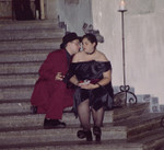 Tom whispering sweet nothings in Caros ear